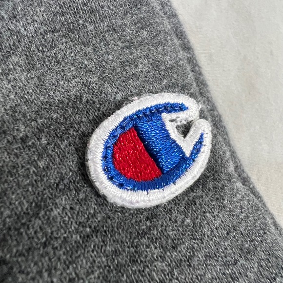 CHAMPION Men Joggers Sweatpants Size Medium Gray Elastic Waist Drawstring Logo - Picture 6 of 10